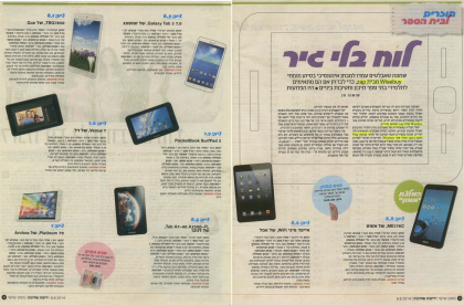 Yediot Aharonot, A board without a chalk: ASUS MeMo Pad 7 ME176